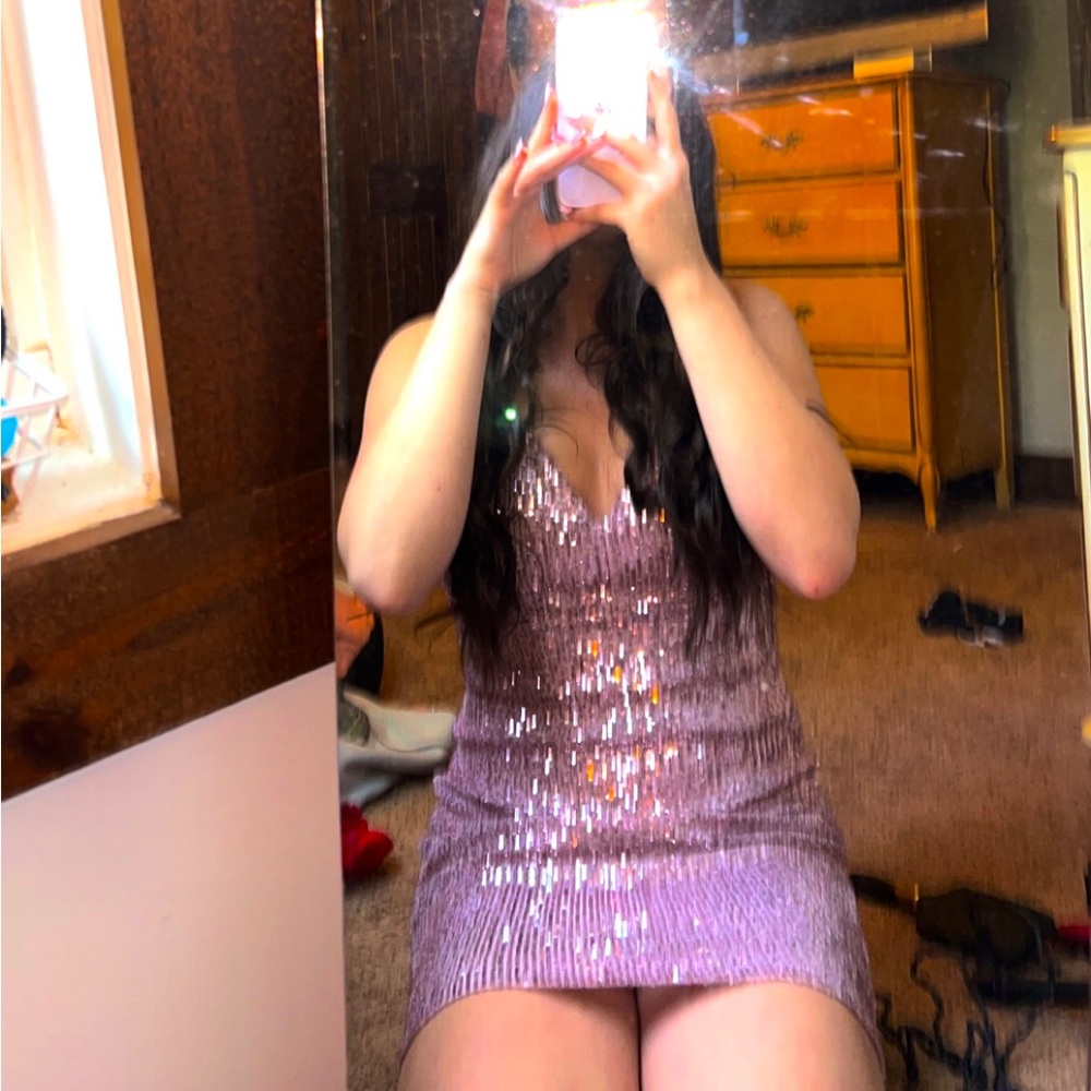 homecoming/party dress, champagne pink with bra padding, from dillards